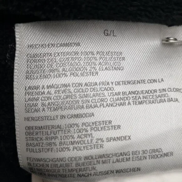 Nautica Men's Size Large Navy w/ Black Faux Fur Lined Zipper/Button Closure Vest - Picture 5 of 9